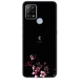 Kılıfland Pova Silikon Telefon Kılıfı, Desen Özel Seri Love, Siyah, Çiçek Motifli