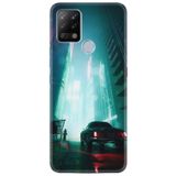Kılıfland Pova Silikon Telefon Kılıfı, Desen Özel Seri Night Cars, Siyah