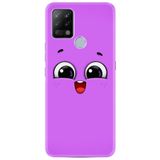 Kılıfland Pova Silikon Telefon Kılıfı, Desen Özel Seri, Purple Sweety, Mor