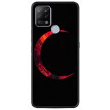 Kılıfland Pova Silikon Telefon Kılıfı, Desen Özel Seri Red Moons, Siyah