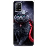 Kılıfland Pova Silikon Telefon Kılıfı, Desen Özel Seri Super Cat, Siyah