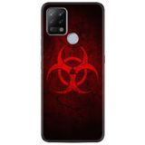 Kılıfland Pova Silikon Telefon Kılıfı, Desen Özel Seri Virus, Kırmızı