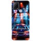 Kılıfland Pova Silikon Telefon Kılıfı, Neon Cars Desen, Özel Seri