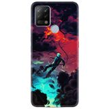 Kılıfland Pova Silikon Telefon Kılıfı, Özel Seri Astronot Deseni, Renkli