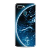 Kılıfland Pova Silikon Telefon Kılıfı, Özel Seri Blue Planet Desen, Mavi