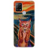 Kılıfland Pova Silikon Telefon Kılıfı, Sanat Tasarımı Kedi Baskısı, Siyah