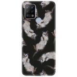 Kılıfland Pova Silikon Telefon Kılıfı, Sevimli Kedicikler Desen, Siyah
