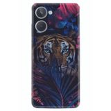 Kılıfland Realme 10 4G ile Uyumlu Desenli Silikon Kılıf, Flowers Tiger, Renkli