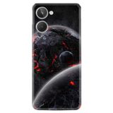 Kılıfland Realme 10 4G ile Uyumlu Desenli Silikon Kılıf, Platinium Series, Siyah