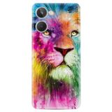 Kılıfland Realme 10 4G ile Uyumlu Desenli Silikon Kılıf, Renkli Leon, Multicolor