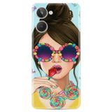 Kılıfland Realme 10 4G ile Uyumlu Desenli Silikon Kılıf, Sugar and Woman, Renkli