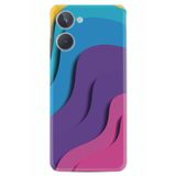 Kılıfland Realme 10 4G ile Uyumlu Silikon Kılıf, Desen Özel Seri, Renkli Gradient Tasarım