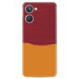 Kılıfland Realme 10 4G ile Uyumlu Silikon Kılıf, Desen Özel Seri, Sarı Kırmızı