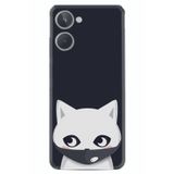 Kılıfland Realme 10 4G ile Uyumlu Silikon Kılıf, Pandemi Cat Tasarım, Siyah