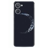 Kılıfland Realme 10 4G Silikon Kılıf, Ay Tasarımı, Siyah
