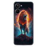 Kılıfland Realme 10 ile Uyumlu Boutique Baskılı Arslan Desenli Telefon Kılıfı, Renk62
