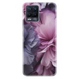 Kılıfland Realme 10 ile Uyumlu Boutique Baskılı Çiçek Desenli Kılıf, Mor