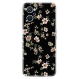 Kılıfland Realme 10 ile Uyumlu Boutique Baskılı Çiçek Desenli Kılıf, Siyah Fon, Renk45