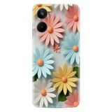 Kılıfland Realme 10 ile Uyumlu Boutique Baskılı Çiçekler Desenli Kılıf, Renkli