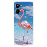 Kılıfland Realme 10 ile Uyumlu Boutique Baskılı Flamingo Desenli Kılıf, Renk93