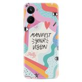 Kılıfland Realme 10 ile Uyumlu Boutique Baskılı Kılıf, Manifest Your Vision Tasarımı, Renkli
