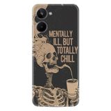 Kılıfland Realme 10 ile Uyumlu Boutique Baskılı Kılıf, Mentally Pcode, Siyah