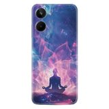 Kılıfland Realme 10 ile Uyumlu Boutique Baskılı Meditasyon Tasarımlı Telefon Kılıfı, Renkli