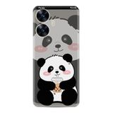Kılıfland Realme 10 ile Uyumlu Boutique Baskılı Milkshake Panda Kılıf