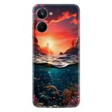 Kılıfland Realme 10 ile Uyumlu Boutique Baskılı Okyanus Desenli Kılıf, Renk67