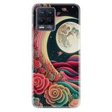 Kılıfland Realme 10 ile Uyumlu Boutique Baskılı Platonik Ay Desenli Telefon Kılıfı
