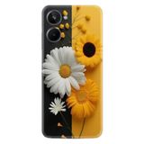 Kılıfland Realme 10 ile Uyumlu Boutique Baskılı Sarı Beyaz Çiçek Desenli Kılıf
