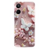 Kılıfland Realme 10 ile Uyumlu Kılıf, Boutique Baskılı, Pembe Kelebekler, Resimli