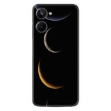 Kılıfland Realme 10 ile Uyumlu Resimli Desenli Silikon Kılıf, Platinium Series Gezegenler, Siyah