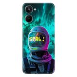 Kılıfland Realme 10 ile Uyumlu Resimli Desenli Silikon Kılıf, Platinium Series Space, Renkli