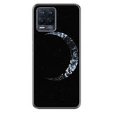 Kılıfland Realme 10 ile Uyumlu Silikon Kılıf, Ay Tasarımı, Siyah