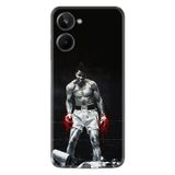 Kılıfland Realme 10 ile Uyumlu Silikon Kılıf, Muhammed Ali Baskılı, Siyah