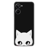 Kılıfland Realme 10 ile Uyumlu Silikon Kılıf, Pandemi Cat Tasarım, Siyah