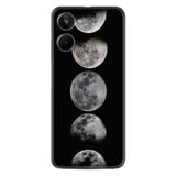 Kılıfland Realme 10 ile Uyumlu Silikon Kılıf, Resimli Desenli Baskılı, Great Moons, Siyah