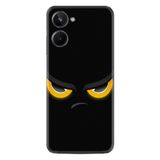 Kılıfland Realme 10 ile Uyumlu Silikon Kılıf, Siyah, Black Eyes Tasarım