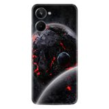 Kılıfland Realme 10 Kılıf, Resimli Desenli Silikon, Platinium Series, Dark World, Siyah