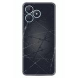 Kılıfland Realme 50 Pro 4G ile Uyumlu Silikon Kılıf, Dikenli Tel Desen, Siyah