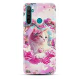 Kılıfland Realme 5i ile Uyumlu Kılıf, Boutique Baskılı, Güzel Kedi Desenli, Multirenk