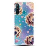 Kılıfland Realme 5i ile Uyumlu Kılıf, Boutique Baskılı, Köpek ve Kalp Desenli, Mavi
