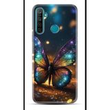 Kılıfland Realme 5i ile Uyumlu Kılıf, Boutique Baskılı, Rengarenk Kelebek Desenli