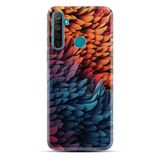 Kılıfland Realme 5i ile Uyumlu Kılıf, Boutique Baskılı, Renkli Yapraklar Deseni