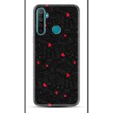 Kılıfland Realme 5i ile Uyumlu Kılıf, Boutique Baskılı, Siyah, Kalp ve Ok Deseni