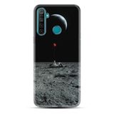 Kılıfland Realme 5i ile Uyumlu Silikon Kılıf, Astronot Red Balon Desen, Siyah