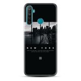 Kılıfland Realme 5i ile Uyumlu Silikon Kılıf, Desen Özel Seri New York, Siyah