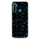 Kılıfland Realme 5i ile Uyumlu Silikon Kılıf, Naif Çizgiler Deseni, Siyah