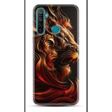 Kılıfland Realme 5i Kılıf, Boutique Baskılı, Arslan Desenli, Siyah